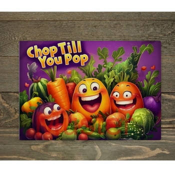 Glass cutting board "veggi3"